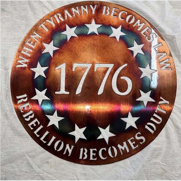 1776 Circle Metal Art