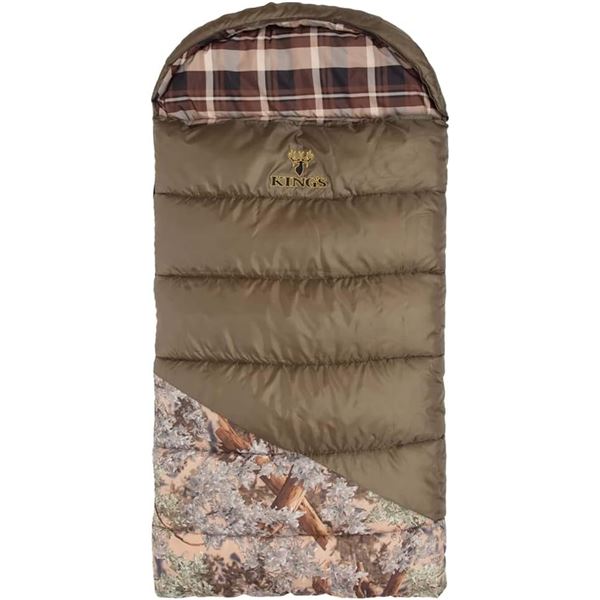 King's Camo Hunting Series Junior Sleeping bag with backpack- Desert Shadow camo