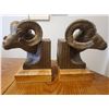 Image 2 : Bronze Sheep Head Bookends