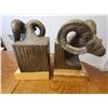 Image 4 : Bronze Sheep Head Bookends