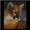 ORIGINAL WILDLIFE ART BRONZE & PAINTING COMBO "MOUNTAIN LION"