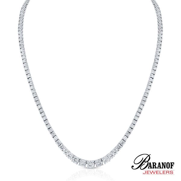 16 CARAT NATURAL DIAMOND TENNIS NECKLACE