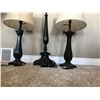 Image 3 : Black Floor Lamp & Two Matching Table Lamps