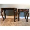 Image 2 : Two Ornately Carved Matching Side Tables