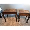 Image 5 : Two Ornately Carved Matching Side Tables