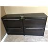 Image 1 : Two Black Wood Filing Cabinets & Canon Color Imageclass Photocopier