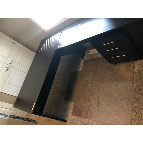 L-Shaped Working Desk w 3 Drawers