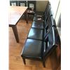 Image 4 : Wood Dining Room Table & 8 Leather Chairs