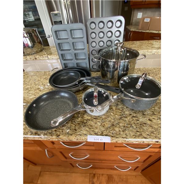 Asst Pots & Pans incl T-Fal by Jamie Oliver, Muffin & Mini Loaf Pans