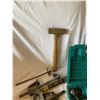 Image 3 : Makita Drill, Level Sledge Hammer, Pry Bar, Grip Clamps, Metal Guide, Staplers, Tape Measure, Hand P