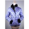 Image 1 : ALASKA FUR GALLERY: 26-inch Length Black Plucked Mink Jacket Reversible to Iridescent Puffer