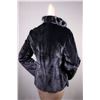 Image 4 : ALASKA FUR GALLERY: 26-inch Length Black Plucked Mink Jacket Reversible to Iridescent Puffer