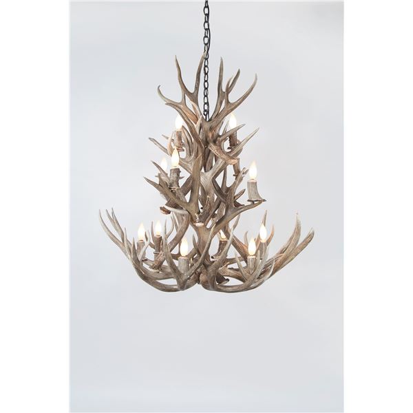 Mule Deer Antler Chandelier
