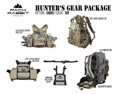 Pack Rabbit Products, Hunter's Gear Package #1