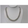 Image 1 : 8-10mm Purple Silver Tahitian Round Necklace with Gold Clasp