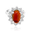 Image 2 : 2.06ct Natural Opal 14K White Gold 5.1gm Ring