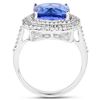 Image 2 : 5.58ct Tanzanite 14K White Gold Ring