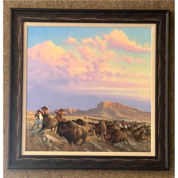 LA F60 Buffalo Skies Limited Edition Giclee on Canvas, by Michael Sieve