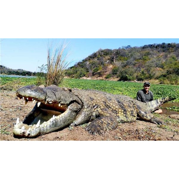 LA S18 7 Day South Africa Nile Crocodile and Sable Safari for Two Hunters & Two Non-Hunters, 1 croc