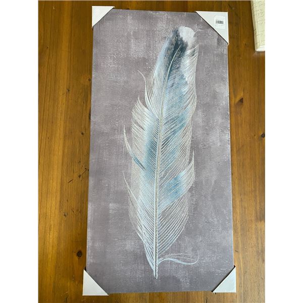 Vintage desk lamp, feather print, feather pen set, crystal globe desk accessory and portable charger