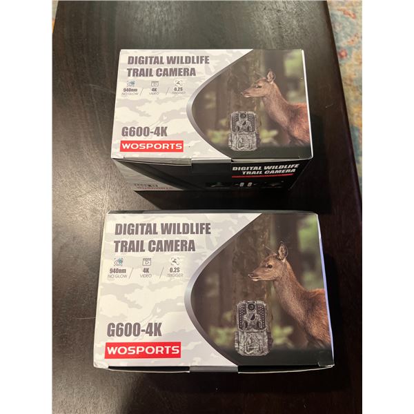 4 Tpost Trailcam Mounts and 2 Digital Wildlife Trail Cameras