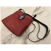 Image 1 : Red alligator crossbody purse