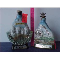 2 Jim Beam bottles