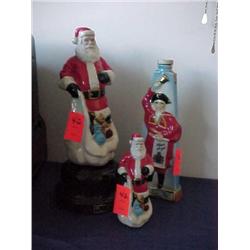 2 Jim Beam bottles & paperweight