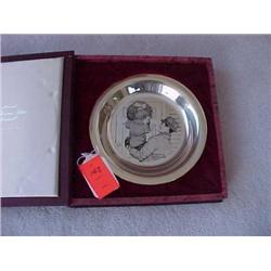 Sterling Norman Rockwell collector plate