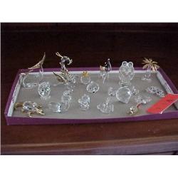Crystal & blown glass figurines