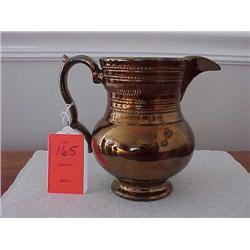 5.5" Copper Luster ware pitcher