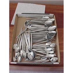 Lot-84 pc. Stainless flatware set