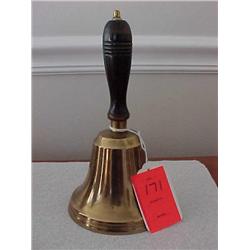 9" brass school bell