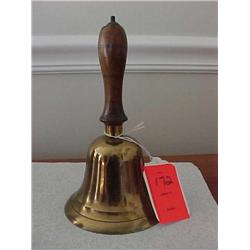 8" brass school bell