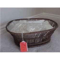 Woven basket & Lace