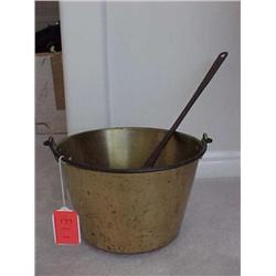 Brass bucket & ladle