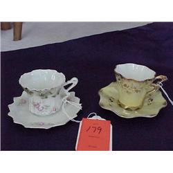 Porcelain cups & saucers