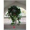Image 1 : Hanging artificial flower basket
