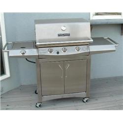 Stainless steel gas barbeque