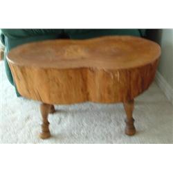 Tree slab table