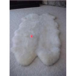 Sheep skin throw