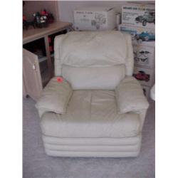 Leather recliner chair