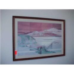 Oak framed Ginter print