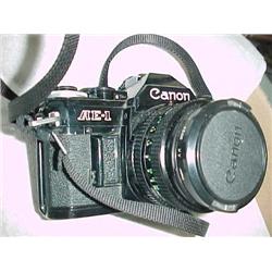 Canon AE-1 camera & accessories