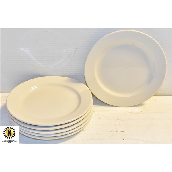 BOX OF 6 ARCOROC CARDINAL 7" PORCELAIN SIDE PLATES