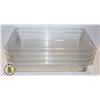 Image 1 : FOUR CAMBRO FULL SIZE PLASTIC INSERTS 4" DEEP EACH