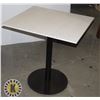 Image 1 : WHITE TOP (WOOD) TABLE WITH STEEL BASE