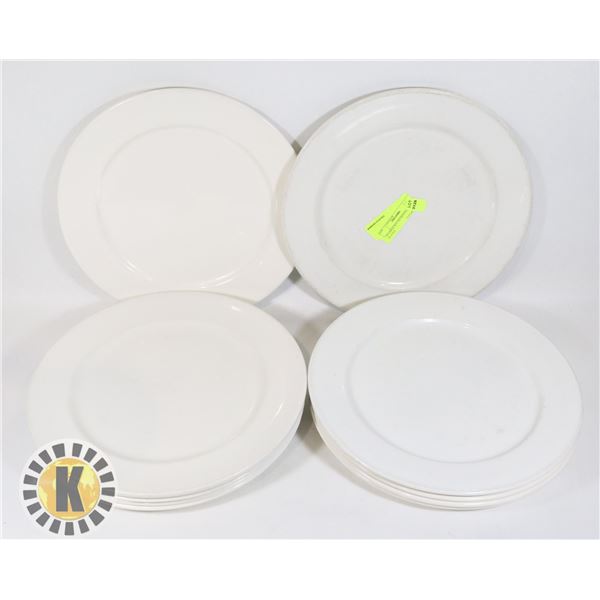 10 LARGE ROUND RESTAURANT PLATES