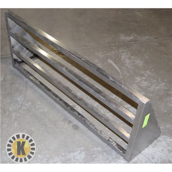 STAINLESS STEEL RESTAURANT SHELF (36" WIDE X 14" DEEP)