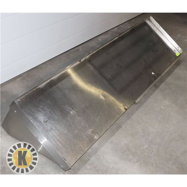 STAINLESS STEEL RESTAURANT SHELF (66" WIDE X 19" DEEP)